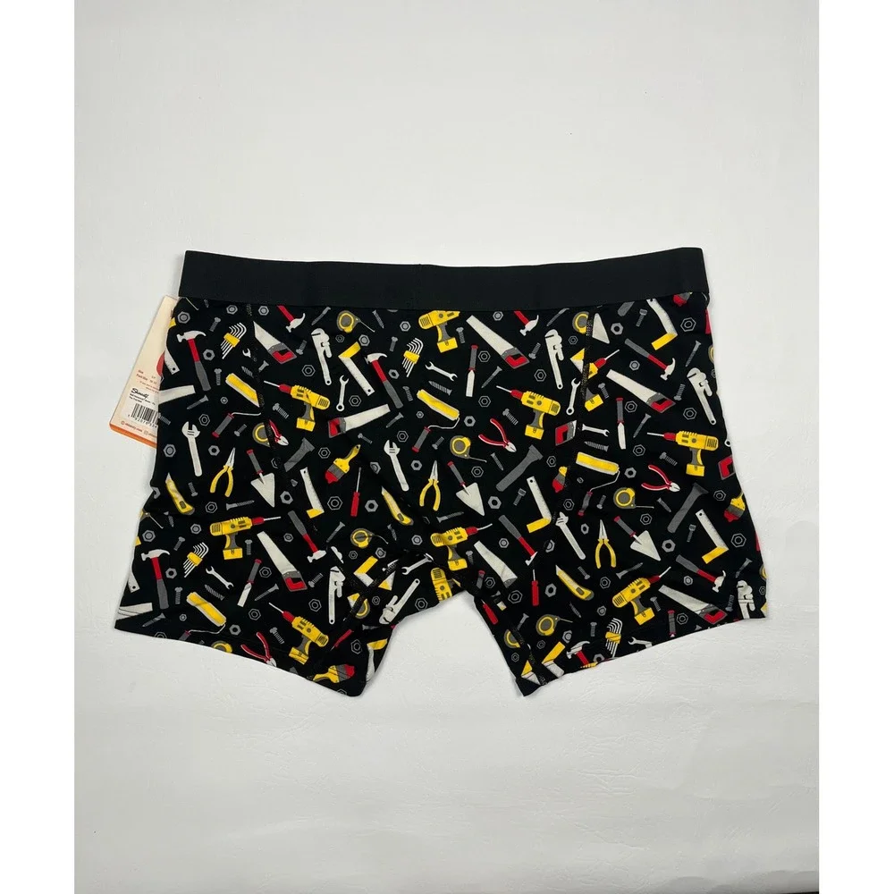 Shinesty Ball Hammock Boxer Briefs Mens XL Black Tool Belt Hammer Print